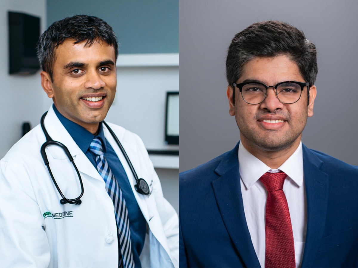 Headshots of Pankaj Arora, M.D., and Naman Shetty, M.D.