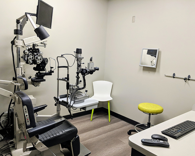 renovated exam room