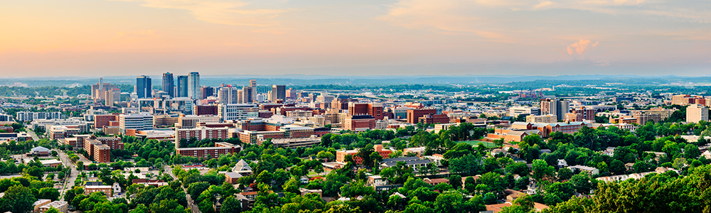 Birmingham skyline from Red Mountain