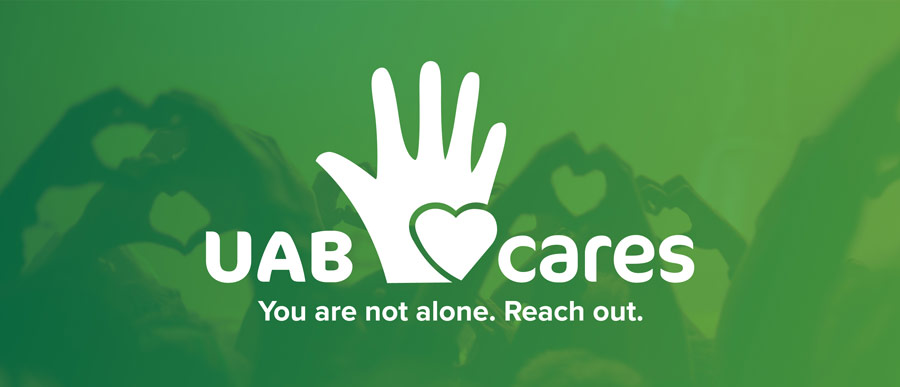 "You are not alone. Reach out." Web Banner